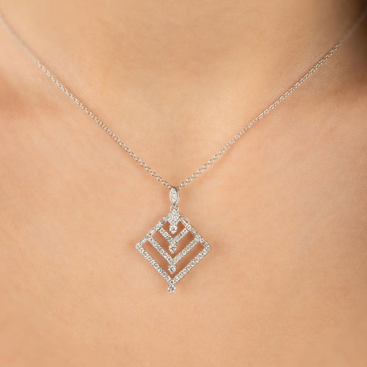 Art Deco 0.81 Karat Pırlanta Fantazi Kolye OROK002