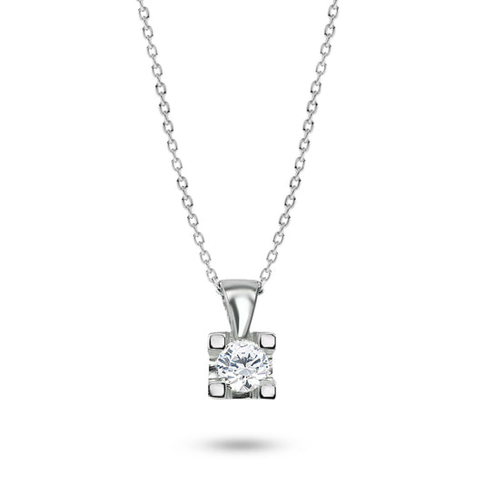 0.18 Karat Pırlanta Tektaş Kolye KL0000308